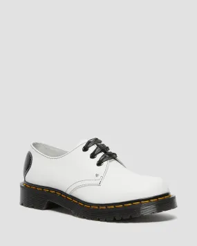 1461 Heart White Smooth Patent Oxford Shoes