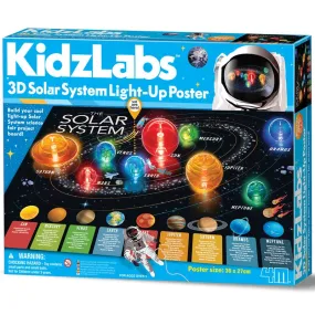 4M Kidz Labs 3D Solar System Light-Up Poster