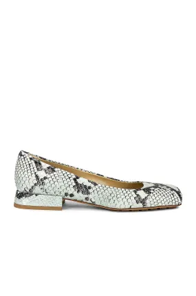 Bottega Veneta Tower Square Toe Ballerina Flats, Dew & Black