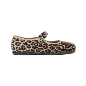 Classic Mary Janes In Animal Print