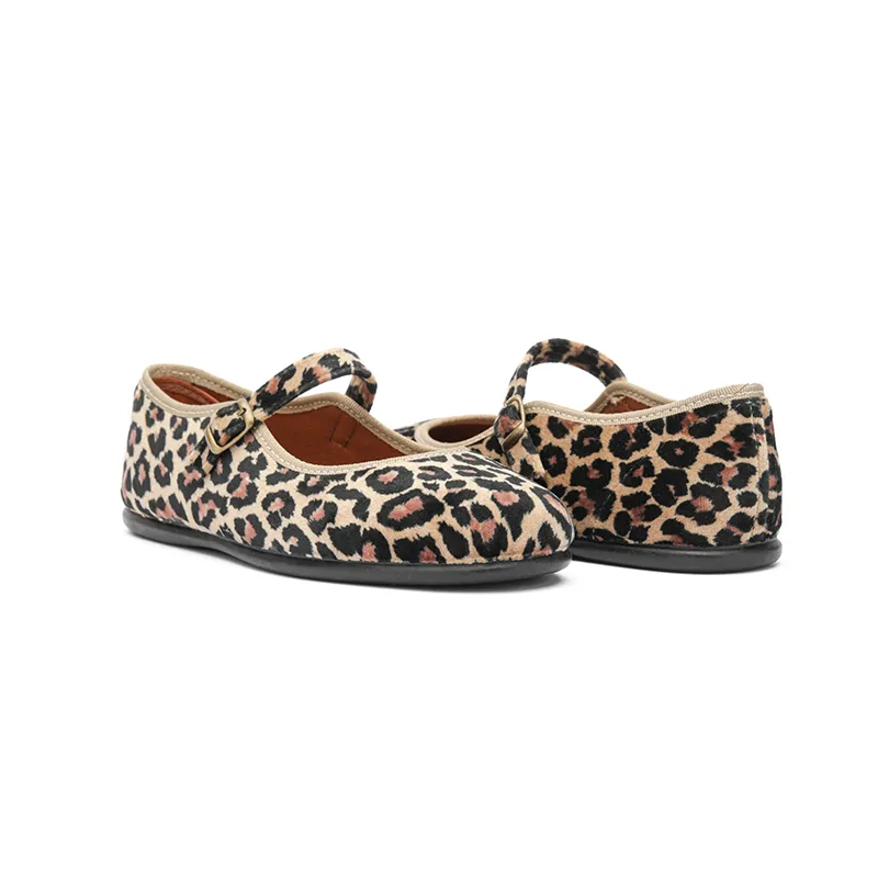 Classic Mary Janes In Animal Print