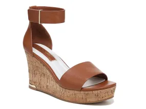 Franco Sarto Clemenscork wedge sandals, cognac