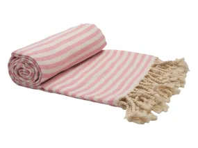 Luxurious Quick Drying Turkish Cotton  Beach Towel (100x180cm) - Blush