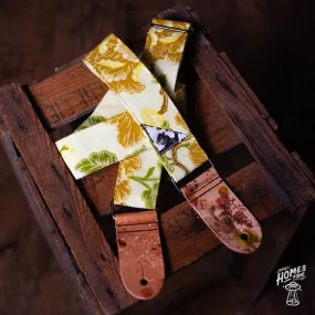 Mother Mary Company handmade guitar strap -  'Chartreuse'