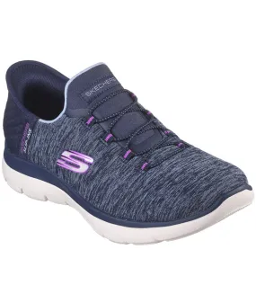 Summits Dazzling Haze in Navy/Purple by Skechers